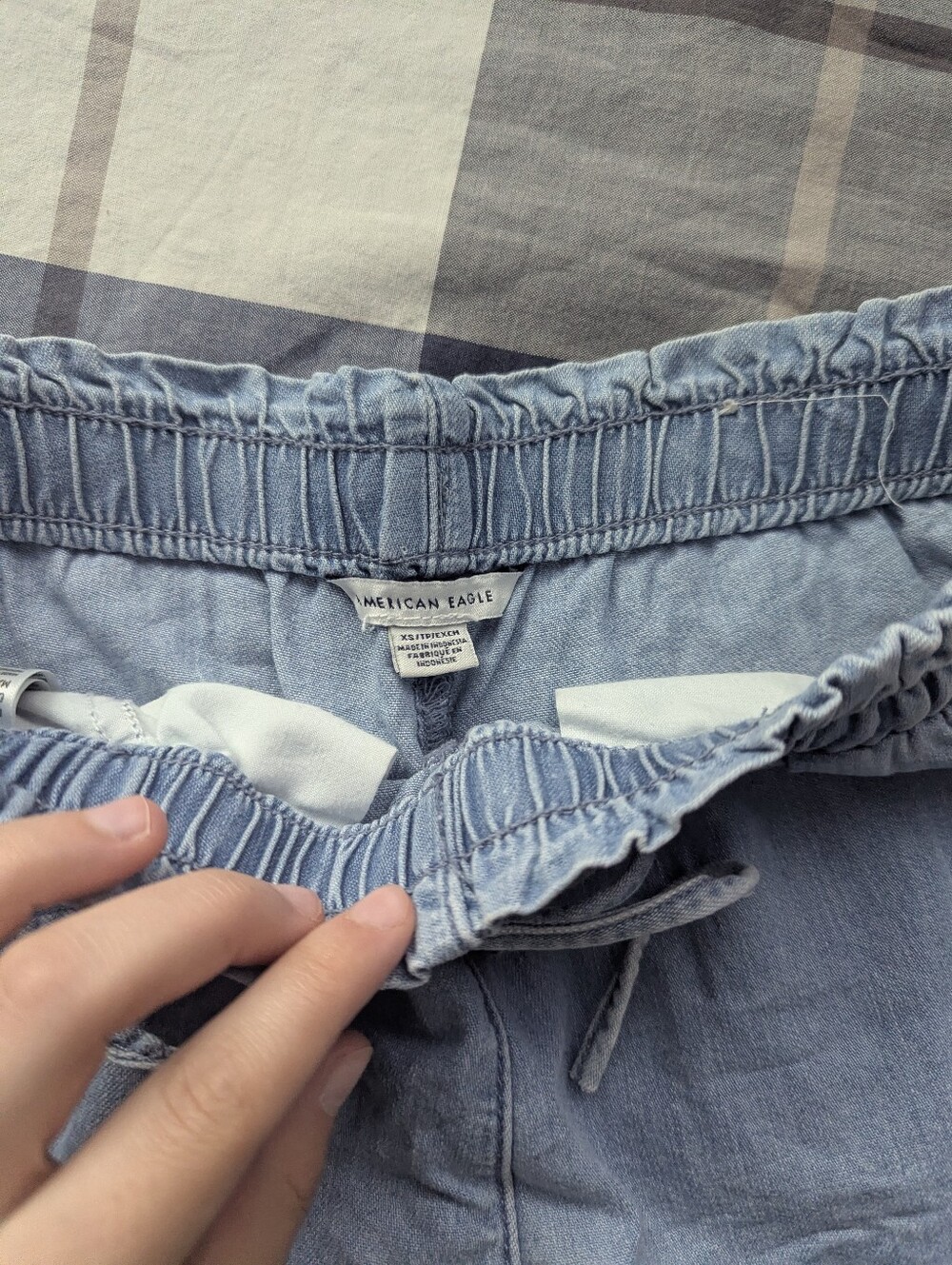 AE, Light Blue Drawstring Short - Picture 3 of 3